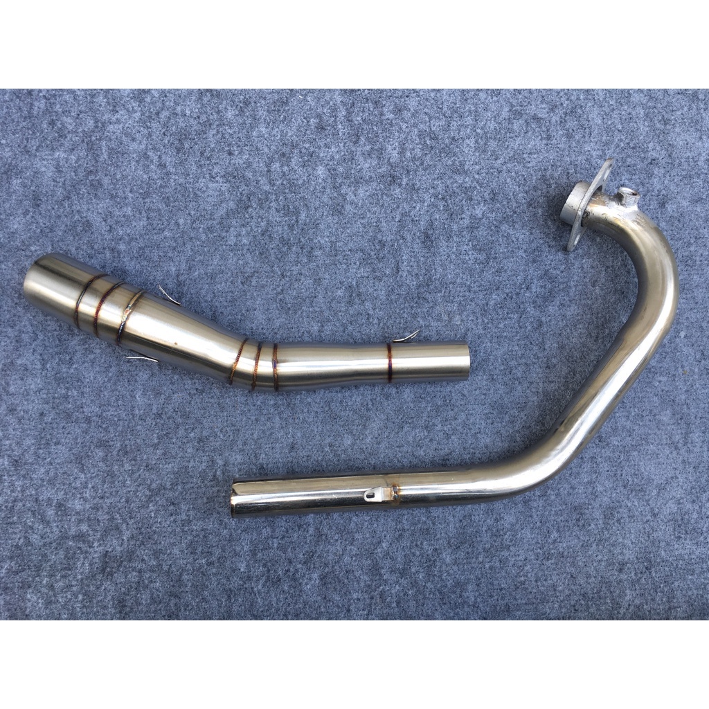 Cổ Pô 2 khúc from Stb và Wrx dành cho Satria Fi Raider Fi , winner sonic Chuẩn inox 304 , mối hàn đẹ