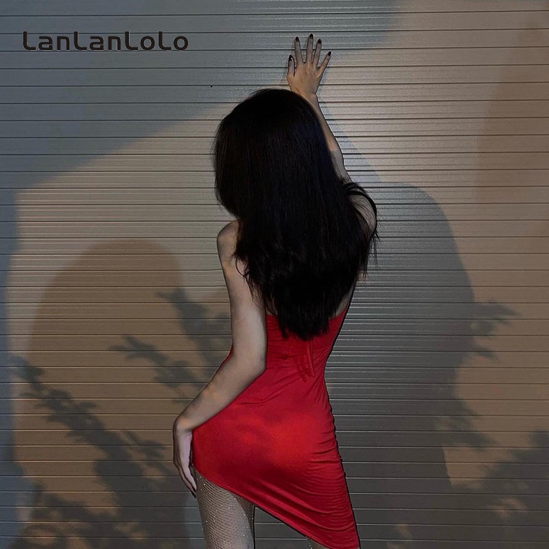 Đầm Hai Dây Dáng Ôm Màu Sắc Đơn Giản Phong Cách Cổ Điển Thời Trang 2023 Dành Cho Nữ