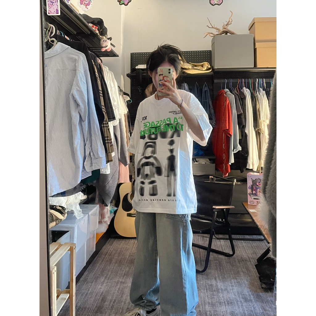 NRVP Áo Thun 100% Cotton Tay NgắN Plus Size 5XL