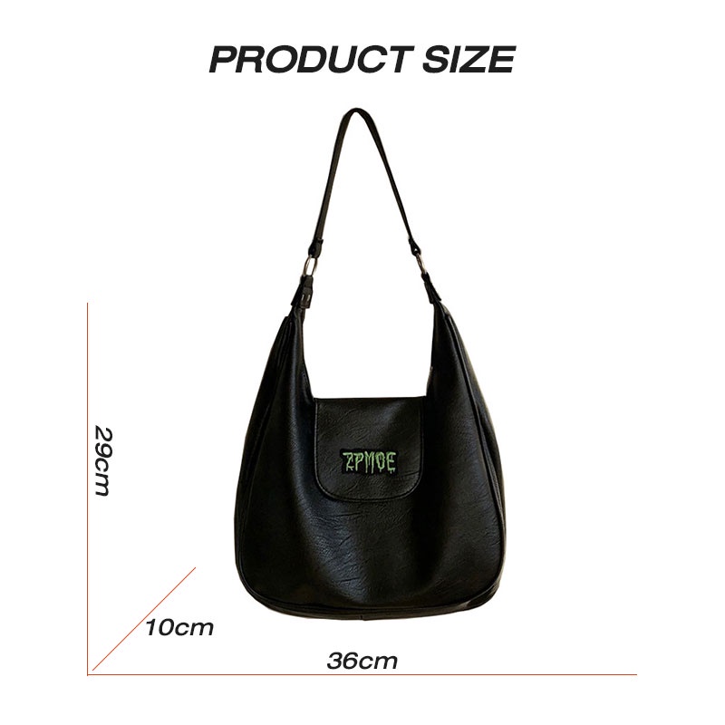 Mischa Túi Xách Da PU Màu Trơn Cỡ Lớn Thời Trang Cho Học Sinh