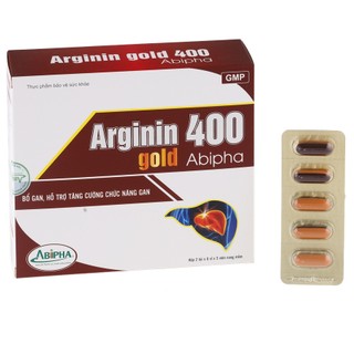 Arginin 400 gold abipha , bổ gan , hỗ trợ tăng cường chức năng gan