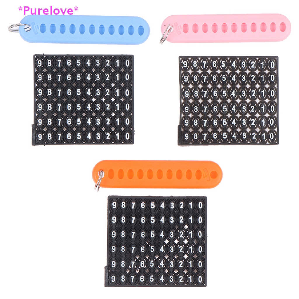 Set 5 Móc Khóa Kèm Số Điện Thoại Tiện Lợi Mới