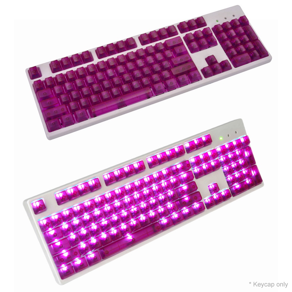 Set 104 Nắp Đậy Bàn Phím Cơ Họa Tiết Hoa Hướng Dương Trong Suốt