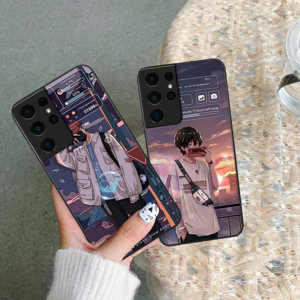 Ốp lưng Samsung S21 Ultra hình anime boy girl phong cách thời trang, ốp rẻ đẹp