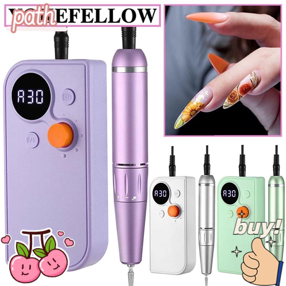 Mũi Khoan Móng Tay 30000RPM Chuyên Dụng|Máy Mài Móng Tay Màn Hình LCD Sạc Lại Được Tiện Dụng