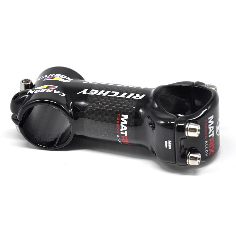 Trục Thân Xe Đạp Leo Núi Bằng Nhôm Carbon Màu Đen Bóng 31.8 * 60-120mm 3K