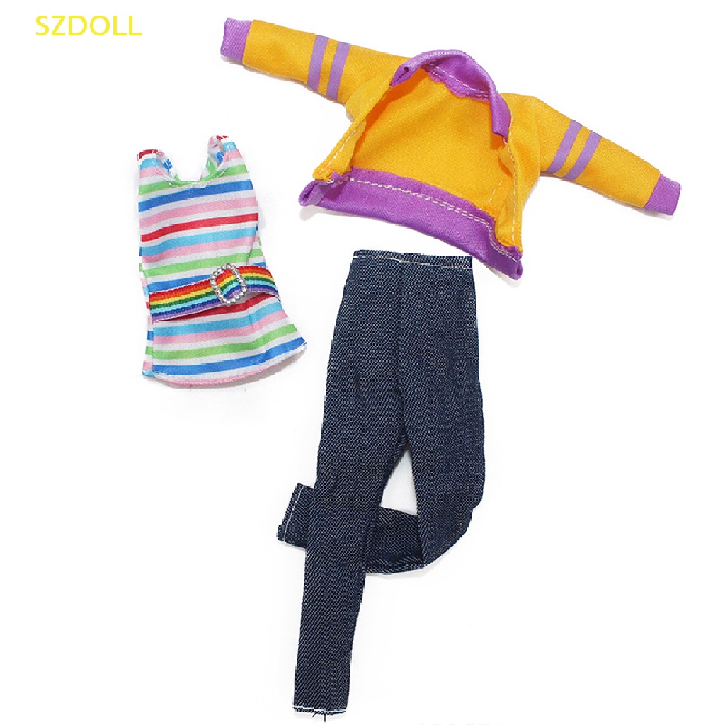 1 Bộ Đầm Thời Trang Mùa Đông Cho Búp Bê 1: 6 30cm