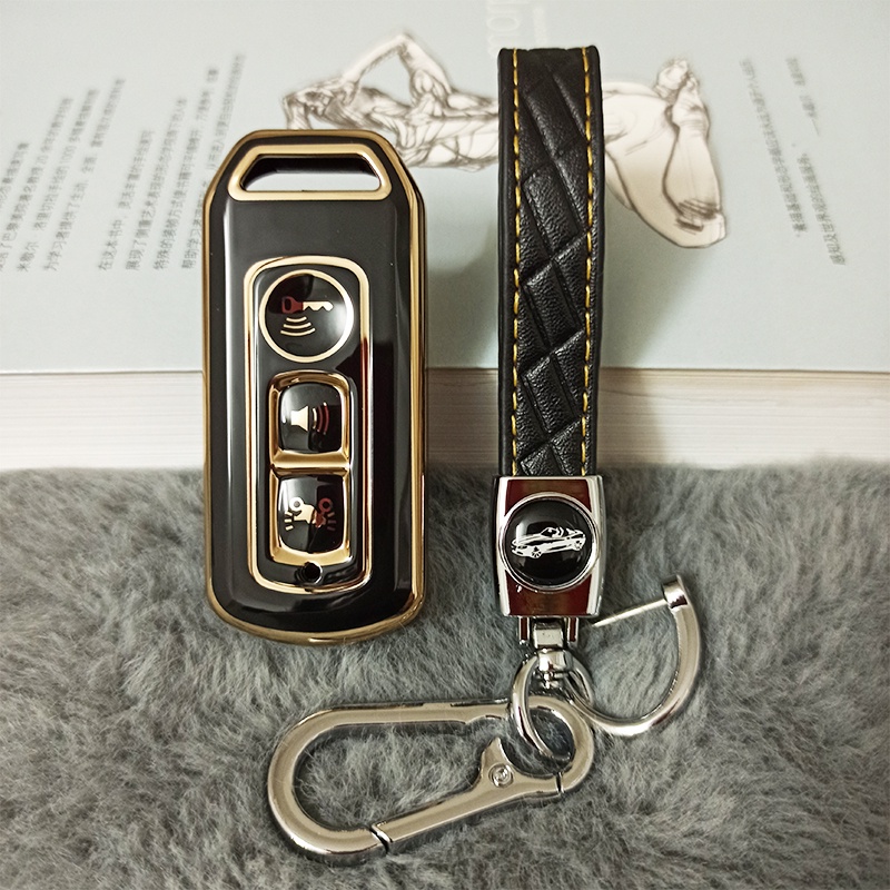 Vỏ Bọc Chìa Khóa Điều Khiển Từ Xa 3 Nút Bằng Silicon TPU Mềm Cho Xe Máy Honda PCX-150 SH 125 ADV 150 PCX 150