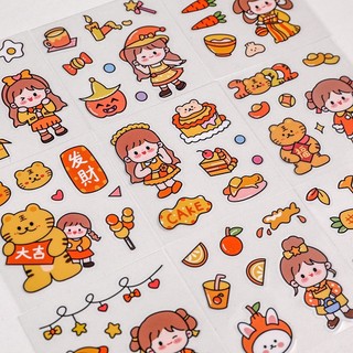 10 Tấm Dán Sticker Họa Tiết Hoạt Hình Trang Trí