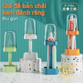 Giá để bàn chải, kem đánh răng thu gọn được