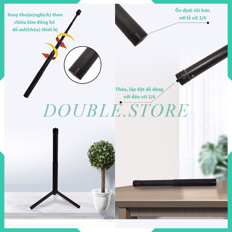 Gậy Nối Dài Phiên Bản Cao Cấp Nhất Chuyên Dùng Cho Gopro Điện Thoại Gimbal