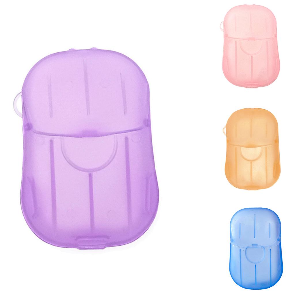 Hộp 1 / 10 Tờ 20 Miếng Xà Phòng Giấy Dùng Một Lần Tiện Dụng Khi Đi Du Lịch