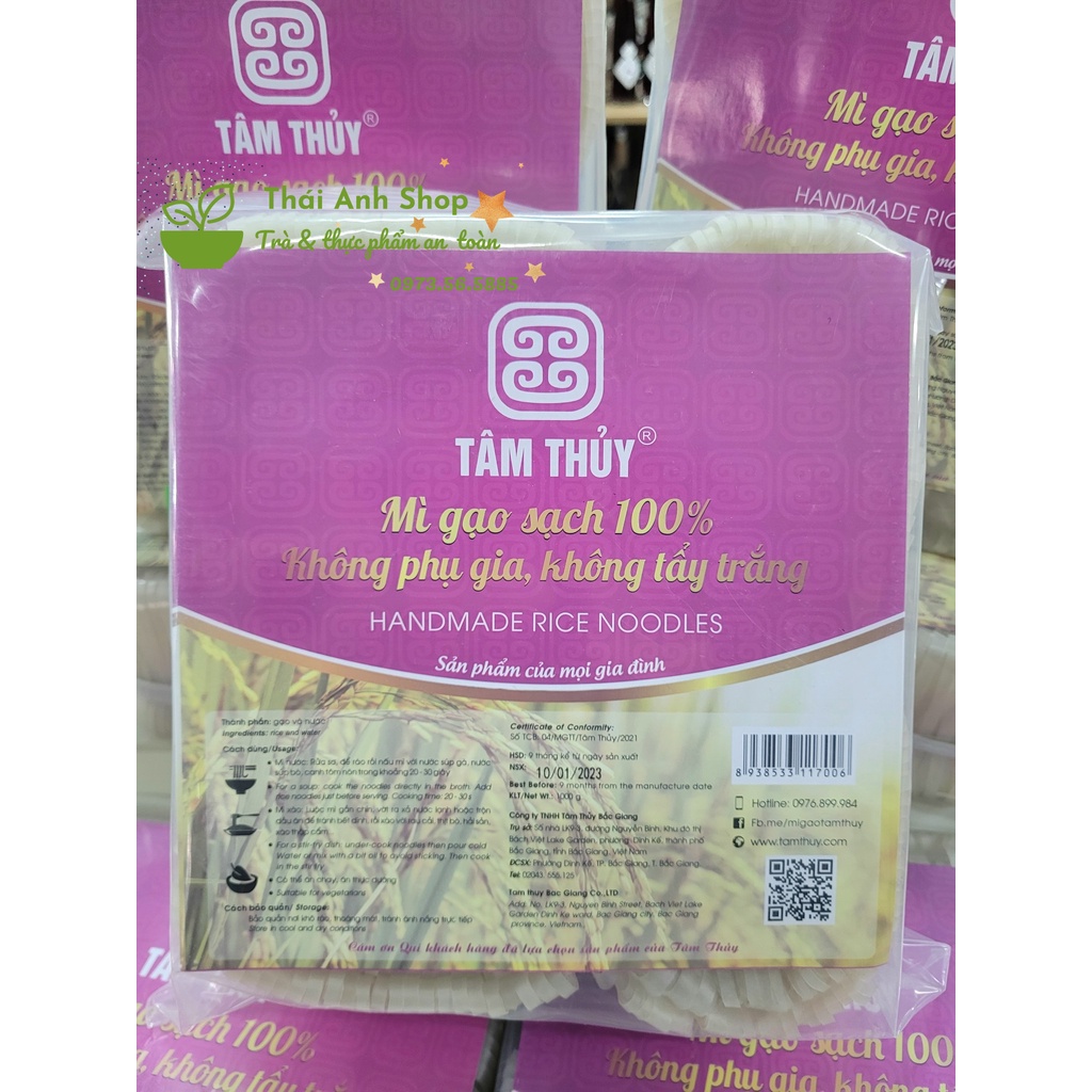 Mì gạo khô - Mì gạo Chũ Tâm Thủy - Túi 1kg