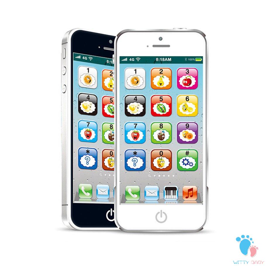 Children'S Educational Toys Mobile Phone Music Light Touch Screen Learning Toys Charging English Early Education Machine