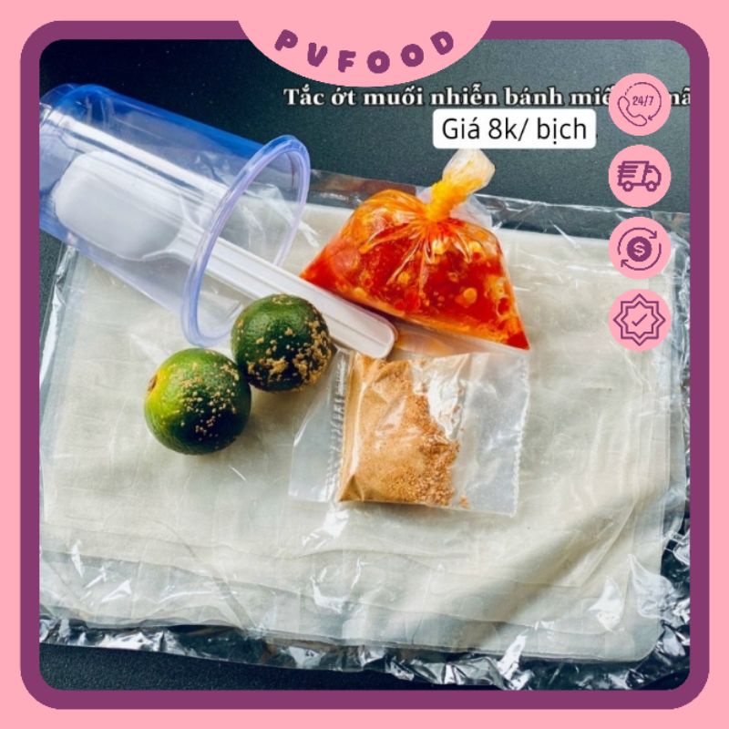 Bánh Tráng Tắc ớt/Sate tỏi Muối Nhiễn Phơi Sương Bánh Miếng