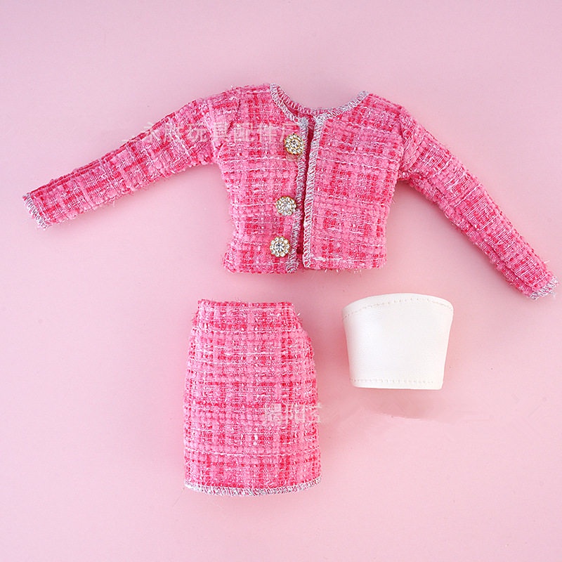 Áo Khoác Và Váy Cho Búp Bê 30CM Mới