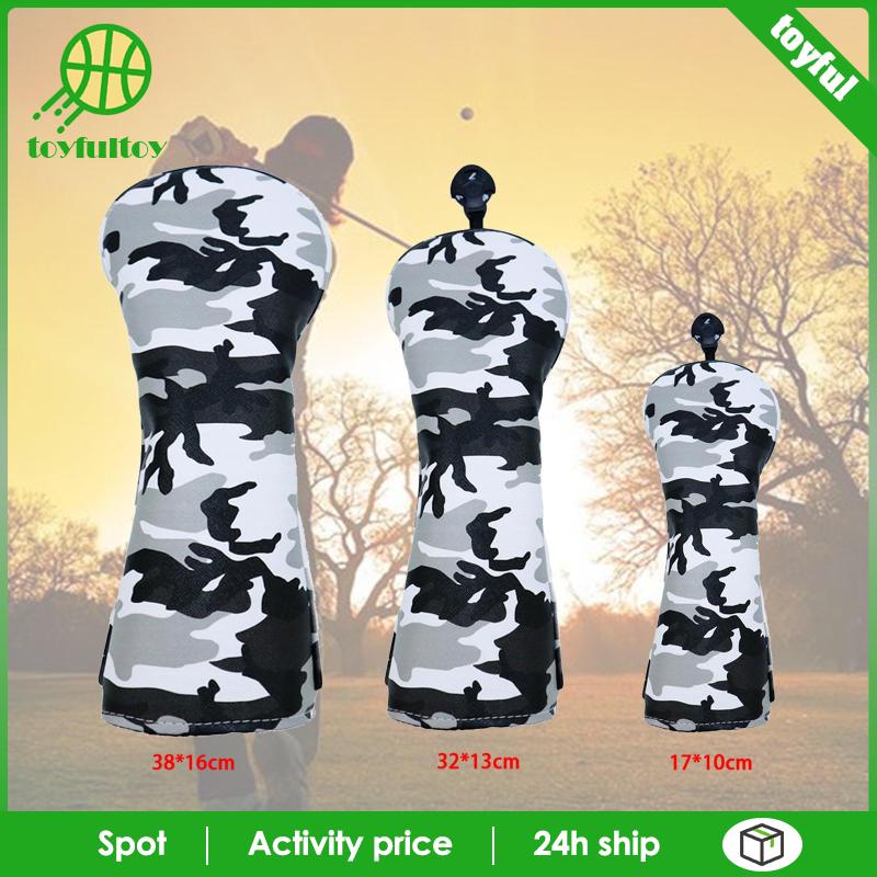 Vỏ Bọc Đầu Gậy Đánh Golf Bằng Gỗ Kèm Thẻ Số