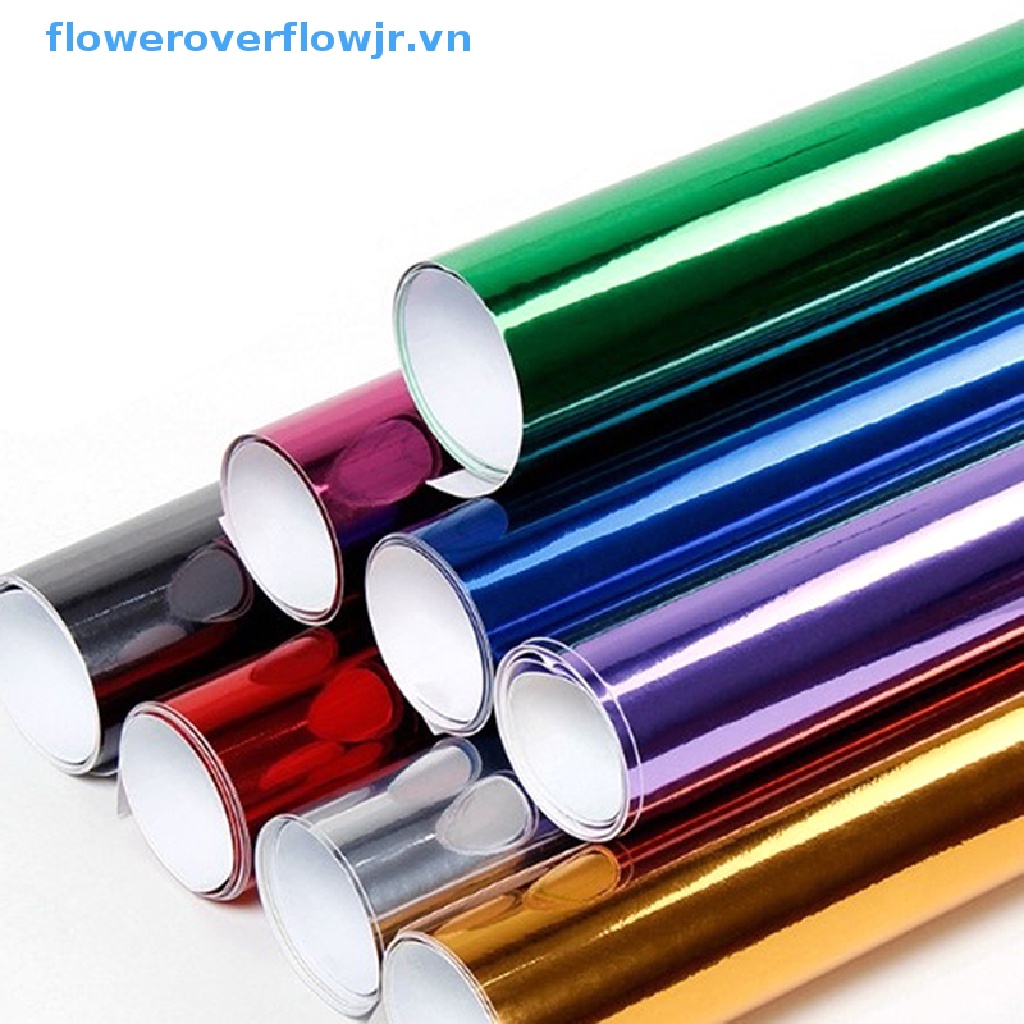 Miếng Dán Trang Trí Xe Hơi Tráng Gương Bằng Lá Chrome