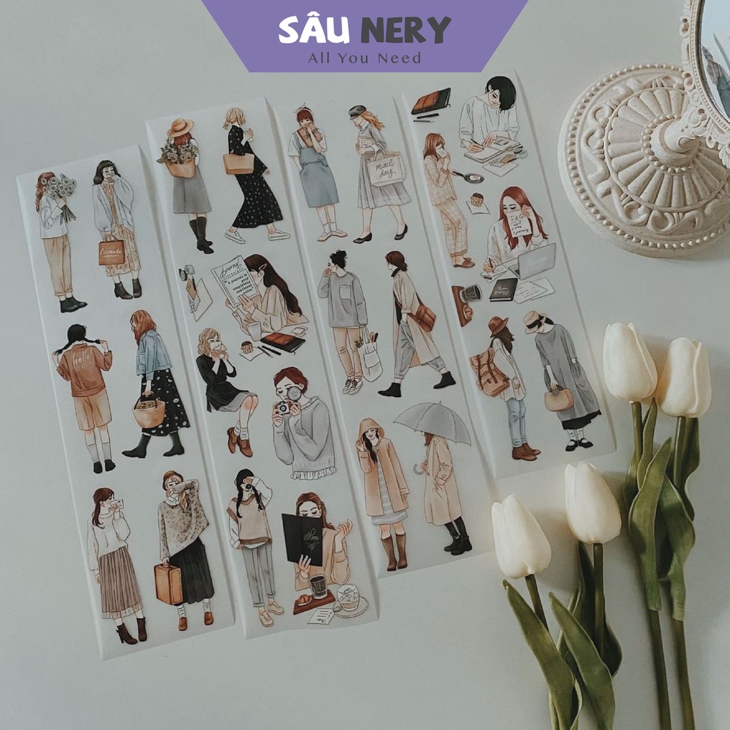 Sâu Nery - Băng dán trang trí cô gái xinh xắn Hello - Windry (114cm)