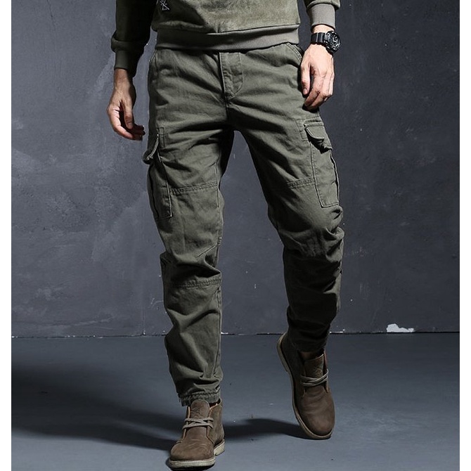 Quần túi hộp DUVA vải kaki cao cấp cho nam không bai màu mềm mịn không co rút QKK12