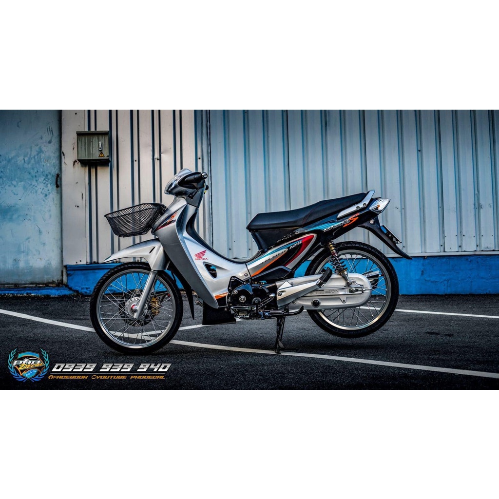 Tem rời mẫu Wave S thái cho Future 2 bạc đen