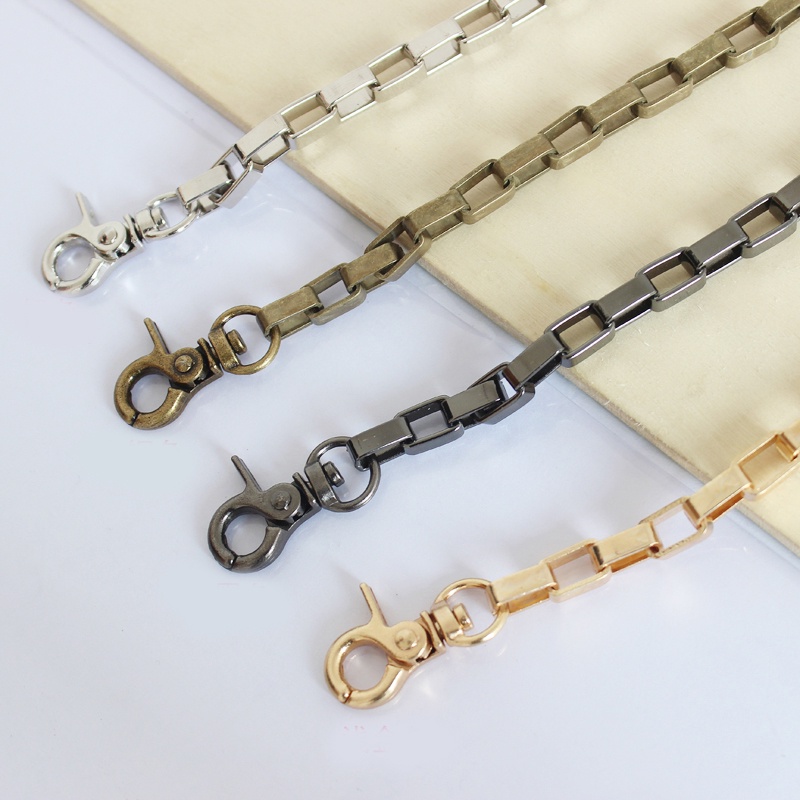 Dây Xích Túi Xách Thay Thế Bằng Nhôm Bản Rộng 7mm Hình Chữ Nhật