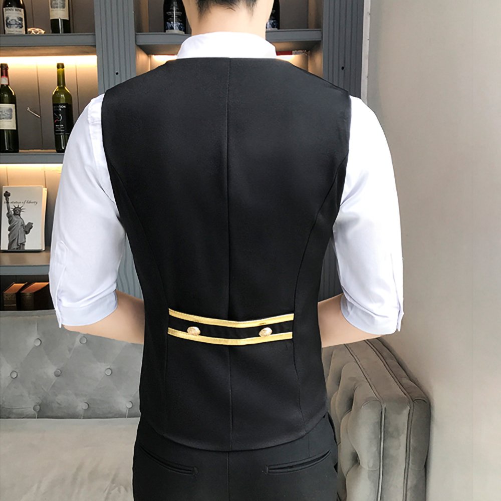 Áo gile, áo gile nam cáo cấp thiết kế sang chảnh và tính tế đầy cá tính, chất vải dày dặn thoáng mát - H54
