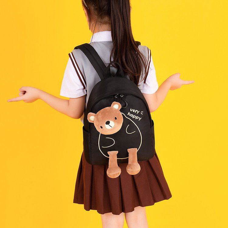 Balo cho bé mầm non mẫu giáo gấu nâu Teddy mới 2022 siêu nhẹ chống nước chống cho bé