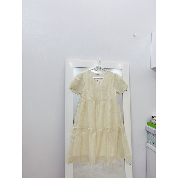 Đầm Đũi Tơ Nhăn Hai Lớp Dáng Babydoll Xinh Mã Y1