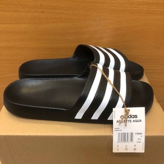 Dép adidas adilette aqua đen trắng