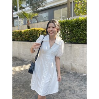 Đầm sơ mi tay ngắn