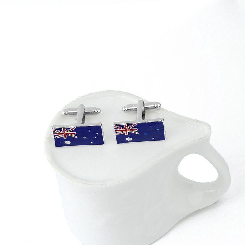 Khuy Măng Sét Hình Lá Cờ Anh Mới