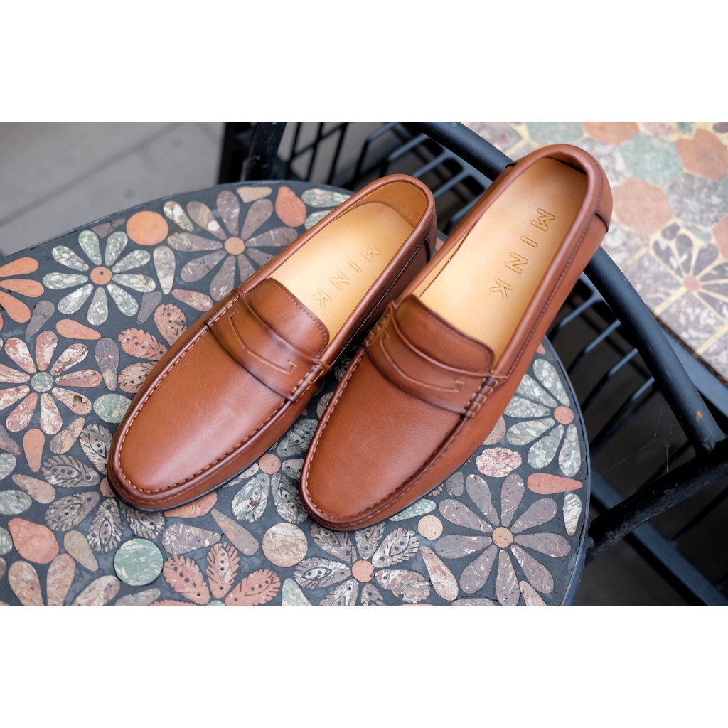 CARSON SHOES - Giày lười nam da thật cao cấp MINK - LW32