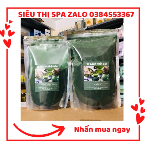 500g bột mặt nạ tảo xoắn làm trắng da giảm mụn thâm