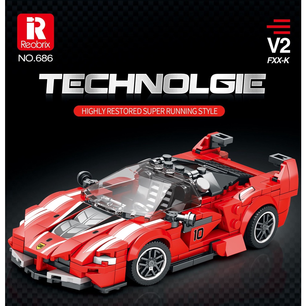 Mô Hình Xe Đua Thể Thao 2023 newest 680-88 Lego