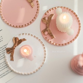 Miếng lót nến, đựng nến, ly cốc, trang sức, mỹ phẩm trang trí, decor bàn trang điểm - Hoi Studios