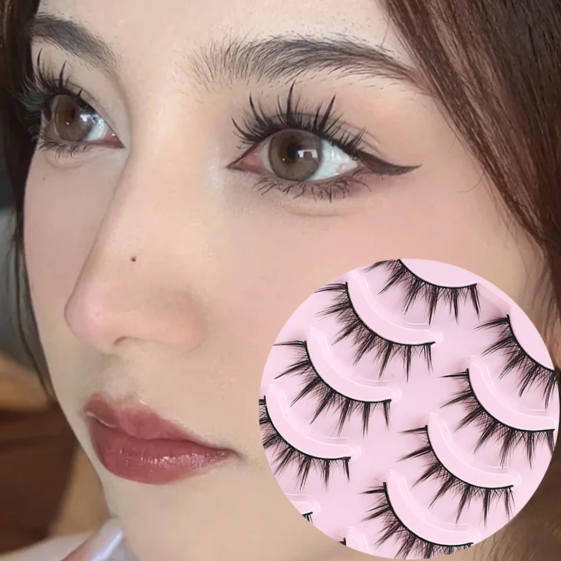 Set 5 Cặp Lông Mi Giả Mềm Mại Uốn Cong Lông Mi Phong Cách Lolita