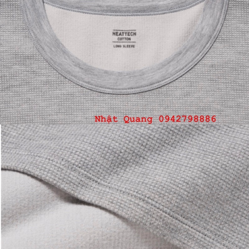 Áo giữ nhiệt uniqlo nam extra vải tăm gân