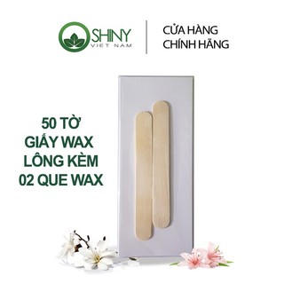 Bộ giấy wax lông 50 tờ và 2 que gỗ