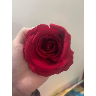 Hồng nhung 1 bông rời trang trí