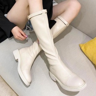[ORDER] BOOTS CỔ CAO DA PU ĐẾ 4 PHÂN HACK DÁNG 2 MÀU (ảnh thật ở cuối)