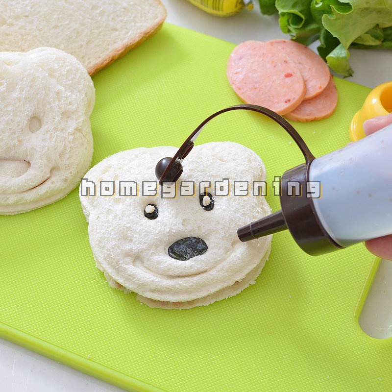 Khuôn Cắt Bánh Mì Sandwich Hình Gấu Dễ Thương