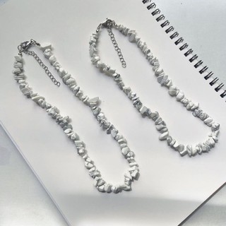 Vòng cổ đá vụn thiên nhiên bạch tùng moonfire
