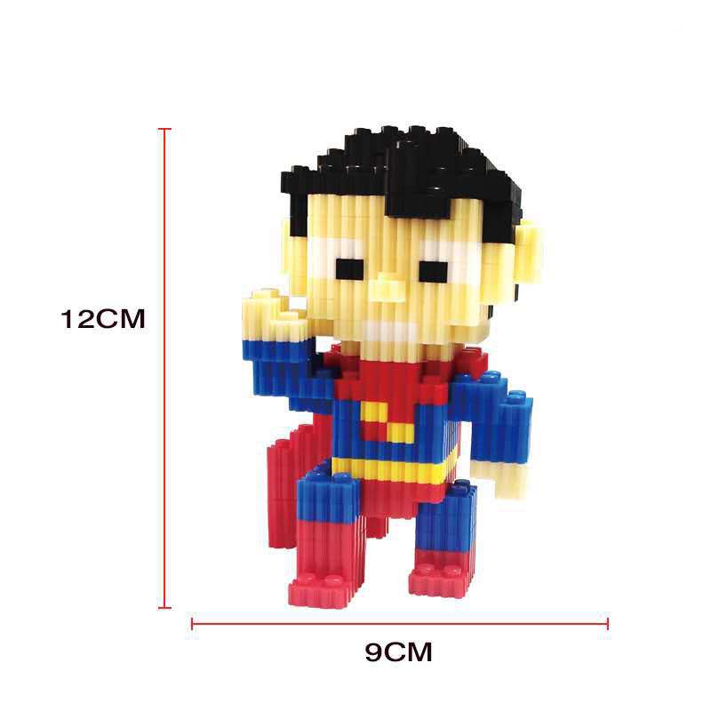 Khối Lego xếp hình Nhân Vật Hoạt Họa 3D siêu anh hùng Dễ Thương giúp bé phát triển trí tuệ