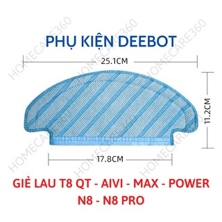 Khăn lau, giẻ lau robot hút bụi Ecovacs Deebot Ozmo T8, T8 Aivi, T8 Max, T8 Power, T8 Aivi Plus, N8 Pro