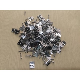 (03 bộ) bản lề siêu nhỏ kích thứớc 8mm x 12mm làm mô hình (kèm ốc vít) [nguyên liệu thủ công, phụ liệu handmade]