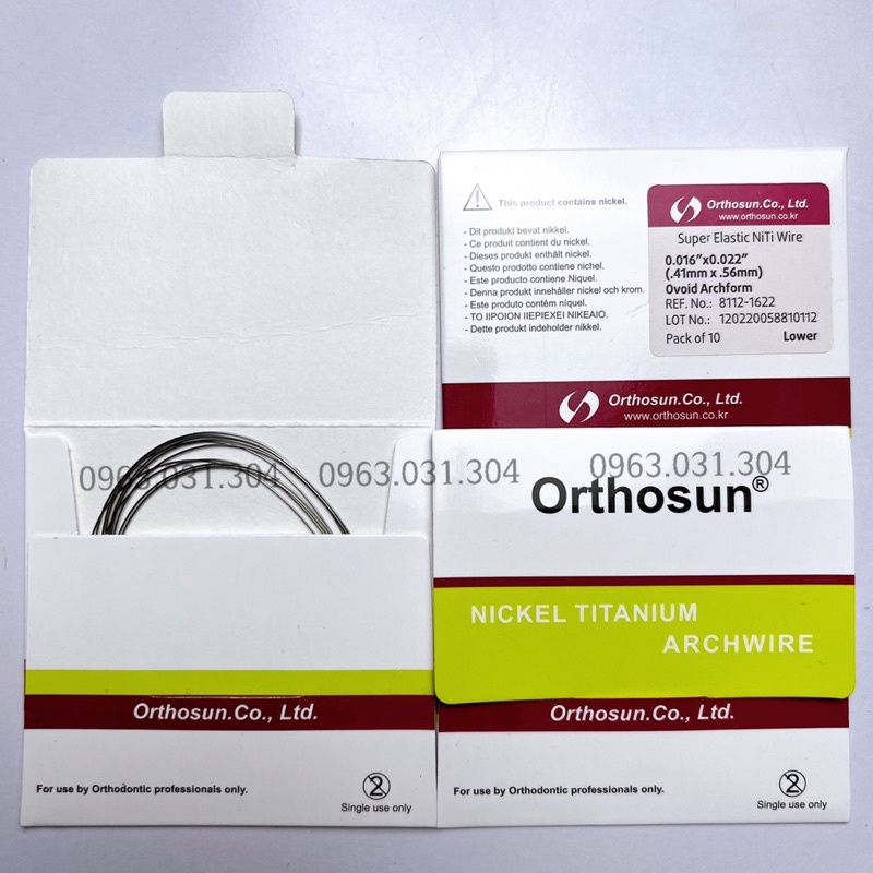 Dây niti Hàn Quốc Orthosun dây cung chỉnh nha