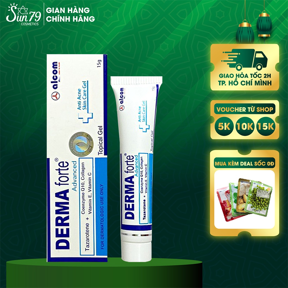 Gel Giảm Mụn, Thâm Sẹo Và Dưỡng Da Gamma Derma Forte Gel 15g - Bản Advance