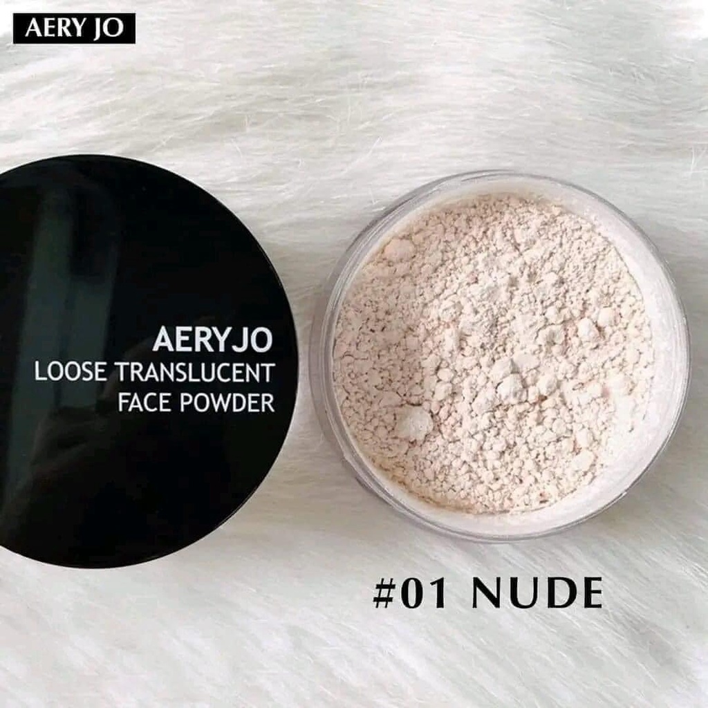 Phấn Phủ Aery Jo dạng bột siêu mịn thích hợp cho mọi da chuyên dùng makeup