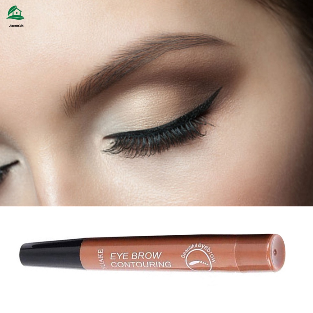 Bút Kẻ Mày Đầu 4 Ngạnh Cho Nét Vẽ Thanh Mảnh Tự Nhiên Kháng Nước Và Lâu Trôi